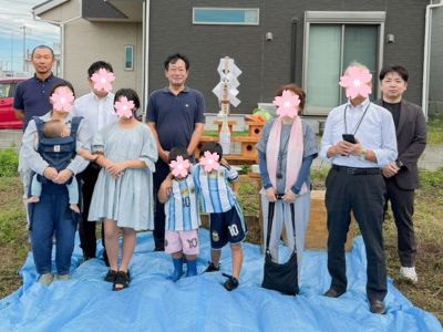 家族みんなで迎えた地鎮祭｜K様邸